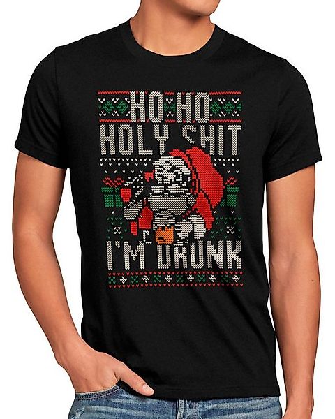 style3 T-Shirt Ho Ho Ho I'm drunk weihnachten glühwein ugly sweater pullove günstig online kaufen