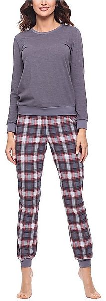 Merry Style Schlafanzug Damen Schlafanzug Zweiteiler Pyjama lang bunt mit M günstig online kaufen