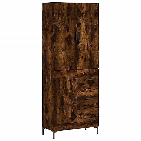 vidaXL Highboard Räuchereiche 69,5x34x180 cm Holzwerkstoff 3196016 günstig online kaufen