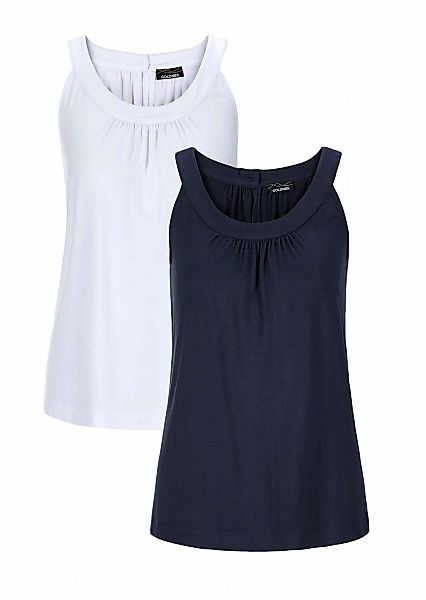 GOLDNER Trägertop "Top figurnah, Jersey, Doppelpack" günstig online kaufen