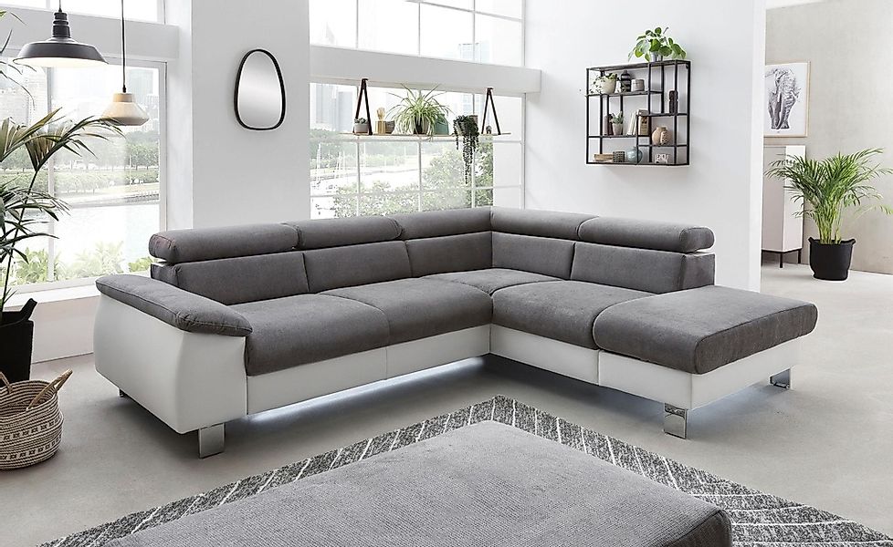 COTTA Polstergarnitur "Komaris L-Form", (Set), Set bestehend aus: Ecksofa m günstig online kaufen