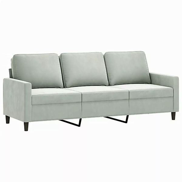 vidaXL Sofa 3-Sitzer-Sofa Dunkelgrau 180 cm Samt günstig online kaufen