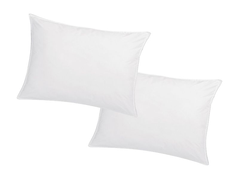 Kopfkissen 2er-Set Memory Schaum - 750 gr - 50 x 70 cm - Baumwollperkal - W günstig online kaufen