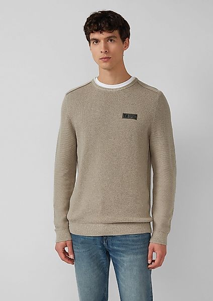 s.Oliver Longpullover Strickpullover Strickpullover aus Baumwolle günstig online kaufen