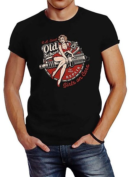 Neverless Print-Shirt Herren T-Shirt Girls on günstig online kaufen