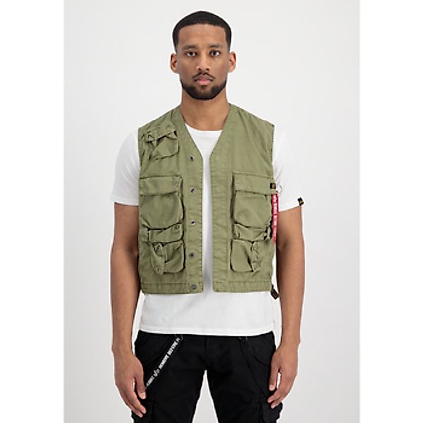 Alpha  Strickjacken Military Vest - olive günstig online kaufen