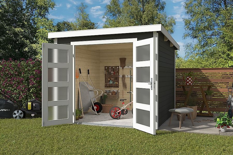 Nordic Holz Gartenhaus "Zambezi 4", mit Milchglasverglasung günstig online kaufen
