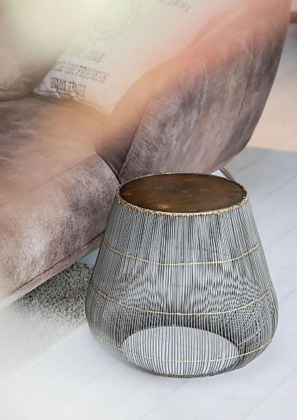 Gutmann Factory Couchtisch "65760", mit dekorativen goldfarbenen Details günstig online kaufen