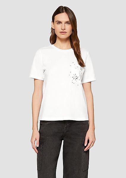 s.Oliver Kurzarmshirt T-Shirt aus Baumwolle mit günstig online kaufen