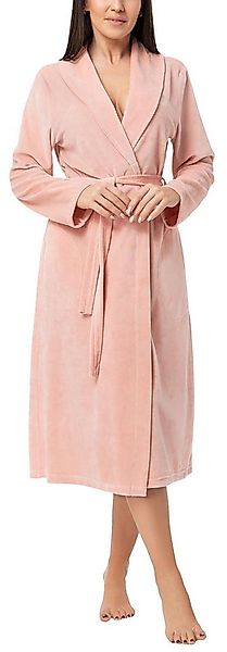Aquarti Damenbademantel Aquarti Damen Morgenmantel aus Velours Bademantel m günstig online kaufen