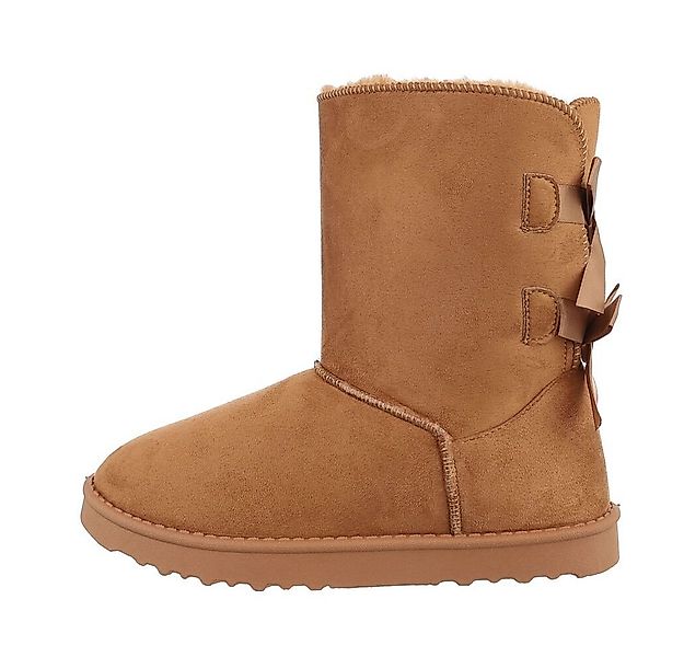 Ital-Design Damen Snowboots Freizeit Snowboots (84906890) Flach Flache Stie günstig online kaufen