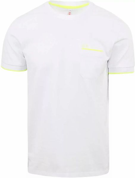 Sun68 T-Shirt Neon Stripe Weiß - Größe XXL günstig online kaufen