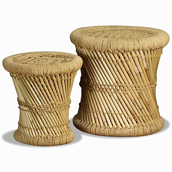 vidaXL Hocker Hocker 2 Stk. Bambus günstig online kaufen