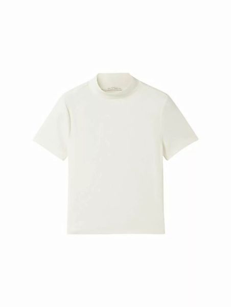 TOM TAILOR T-Shirt Cropped T-Shirt mit Rippstruktur günstig online kaufen