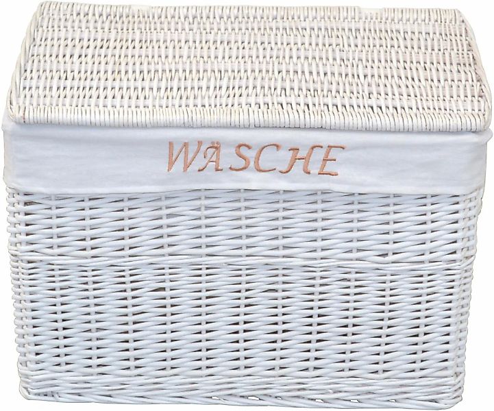 HOFMANN LIVING AND MORE Wäschekorb, aus Weide, handgefertigt, mit herausneh günstig online kaufen