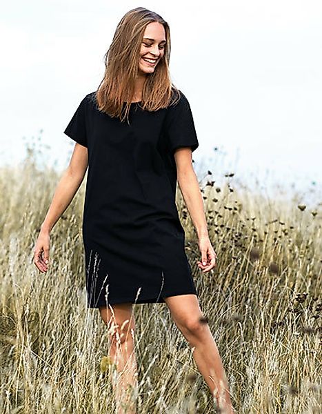 Damen T-shirt Von Neutral Bio Baumwolle Lang Lounge Shirt günstig online kaufen