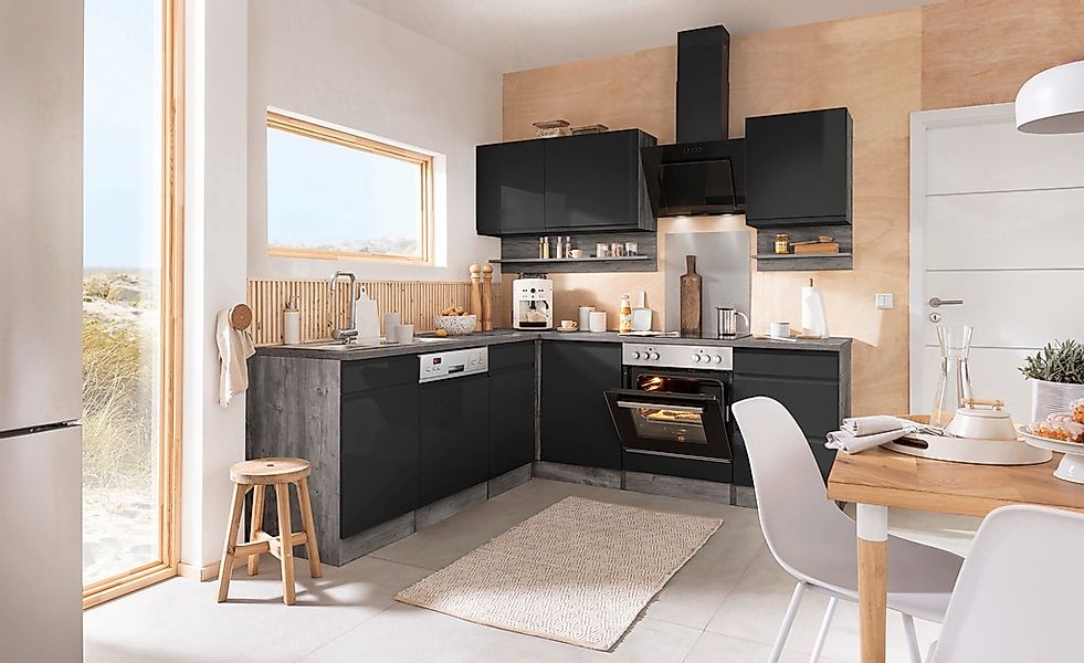 KOCHSTATION Winkelküche "KS-Virginia" Stellbreite 220/220 cm, wahlweise mit günstig online kaufen