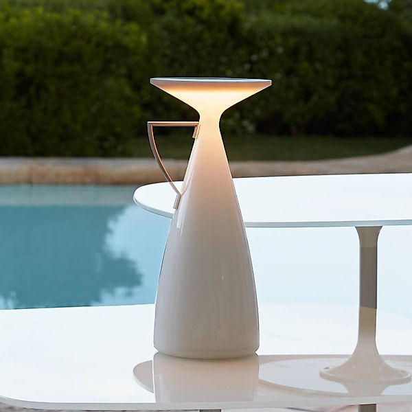 Kartell LED-Akku-Tischleuchte Camomille, weiß, Höhe 24 cm günstig online kaufen