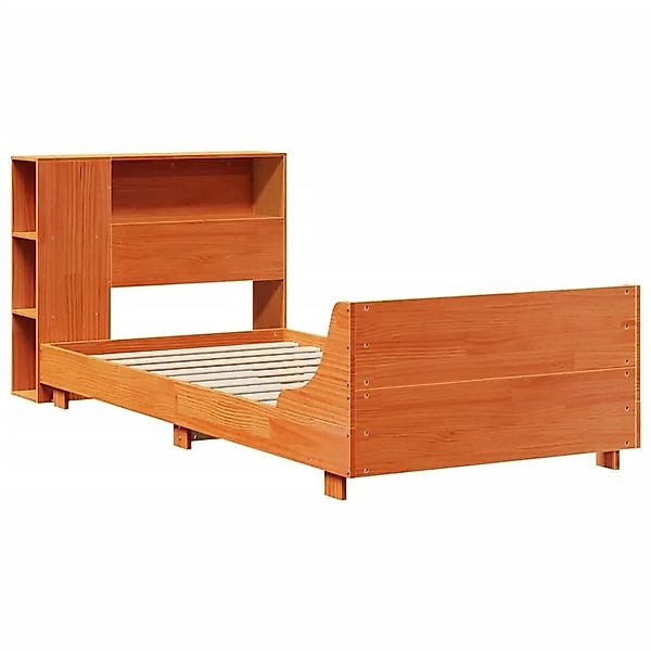 vidaXL Massivholzbett ohne Matratze Wachsbraun 100x200 Kiefernholz 3323667 günstig online kaufen