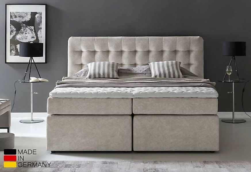 Möbelfreude Boxspringbett Boxspringbett Perris 180x220 cm Moonrock H3, 180x günstig online kaufen