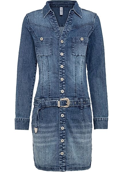 Jeans Kleid mit Gürtel günstig online kaufen