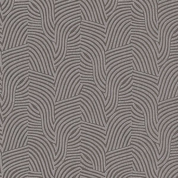 PROFHOME 781533-GU Grafik Tapete Gestreiftes Muster Grau Silber-Grau 0,53 m günstig online kaufen
