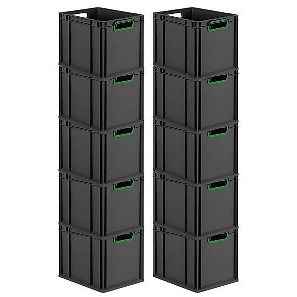 PROREGAL SparSet 10x Eurobox Nextgen Color HxBxT 32x30x40cm 30 Liter Griffe günstig online kaufen