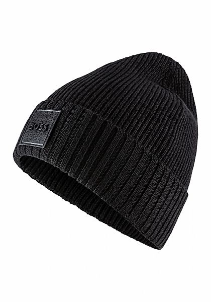 BOSS Beanie "Flavio", aus Rippenstrick günstig online kaufen