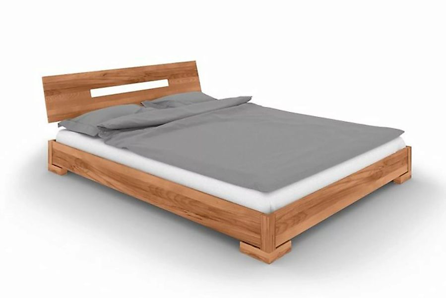 byoak Bett VENTO E-6 160 x 200 aus Massivholz, mit Holzkopfteil, Naturgeölt günstig online kaufen