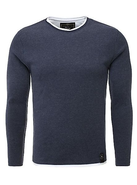 Key Largo Strickpullover für Herren Sarasota 2in1 Feinstrick Sweatshirt dou günstig online kaufen