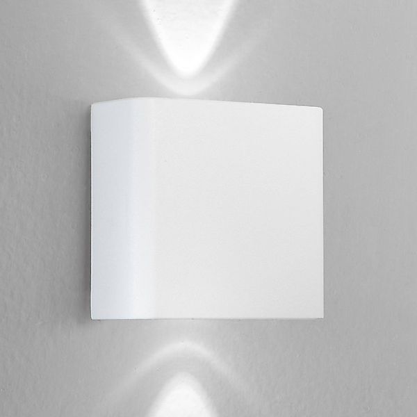 LED-Außenwandlampe KLEIN, weiß, Breite 11 cm, Kunststoff günstig online kaufen