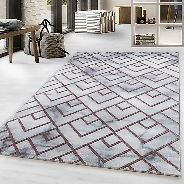 Ayyildiz Teppiche Teppich »NAXOS 3813«, rechteckig, 12 mm Höhe, Läufer, Woh günstig online kaufen