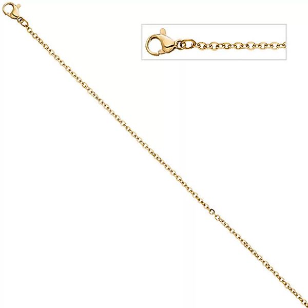 SIGO Halskette Edelstahl gelbgold farben beschichtet 1,9 mm 46 cm Kette Kar günstig online kaufen