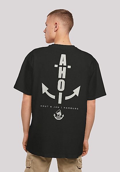 F4NT4STIC T-Shirt "Oversized T-Shirt Ahoi Anker Knut & Jan Hamburg" Print günstig online kaufen