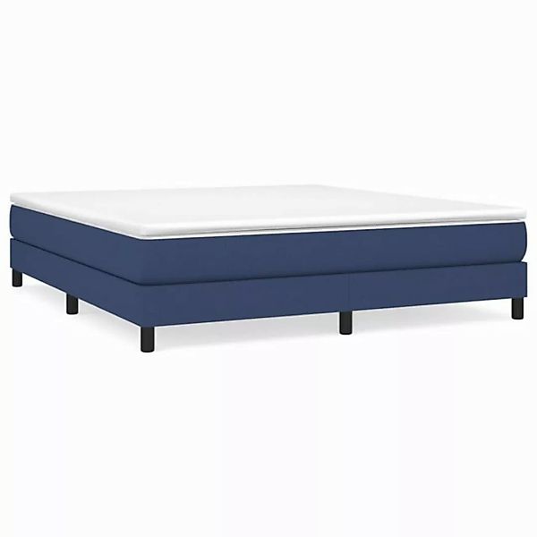 vidaXL Boxspringbett Blau 160x200 cm Stoff1359461 günstig online kaufen