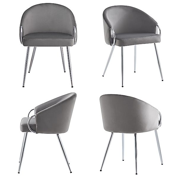 OKWISH Esszimmerstuhl Loungesessel,Kosmetikstuhl,Esszimmerstuhl (Luxus Samt günstig online kaufen