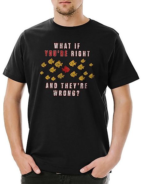 Urban Backwoods Print-Shirt What If You're Right And They're Wrong ? Herren günstig online kaufen