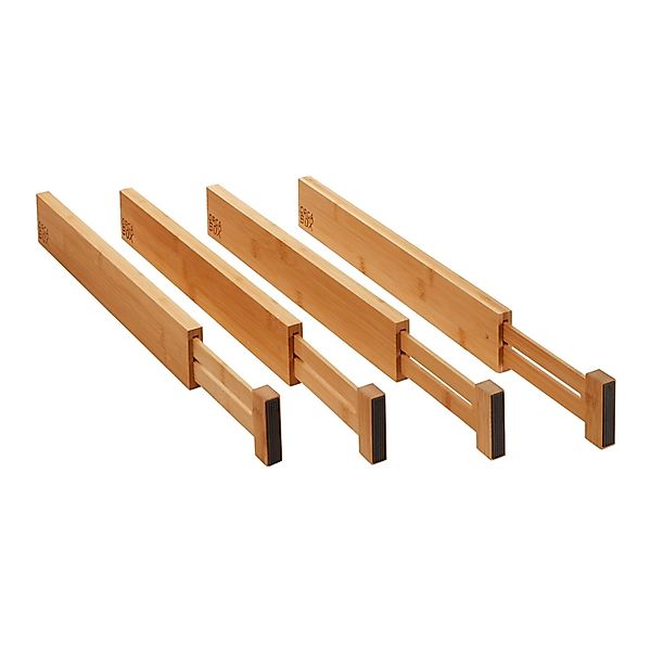 SOTECH 4-Teiliges ORGA-BOX Bambus Schubladen Trennsystem 430 bis 556 mm Höh günstig online kaufen