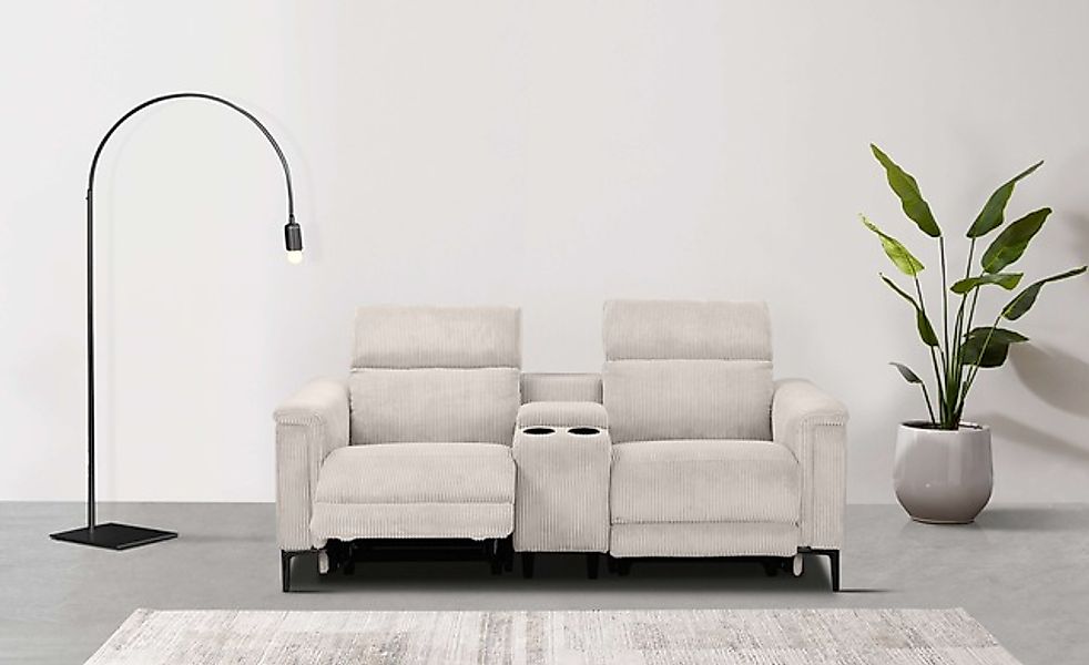 Home affaire 2-Sitzer »LUND Cord, Relaxfunktion, TV-Sessel, manuell/elektri günstig online kaufen