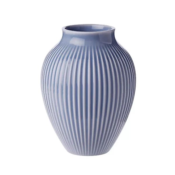 Knabstrup Vase geriffelt 12,5cm Lavendelblau günstig online kaufen