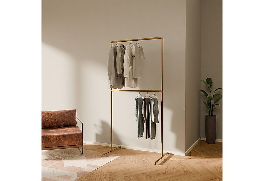 pamo. design Kleiderständer Kleiderständer LAS gold - freistehende Garderob günstig online kaufen