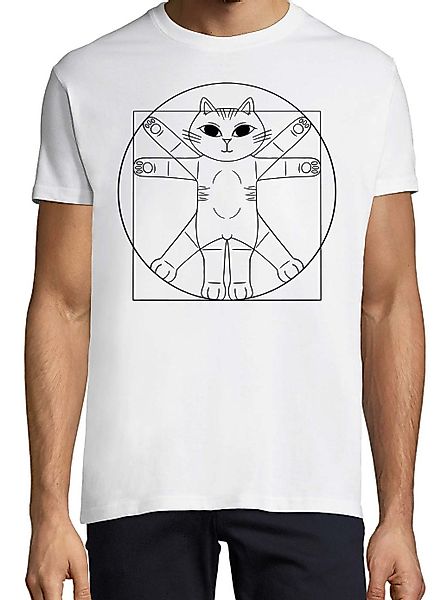 Youth Designz Print-Shirt Da Vinci Katze günstig online kaufen