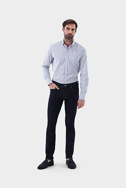 Gestreiftes Oxford Hemd Comfort Fit günstig online kaufen