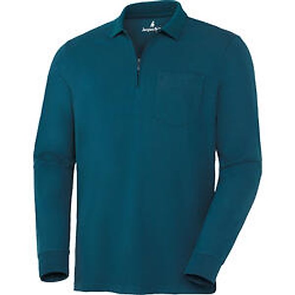 Jacques Britt Herren Polohemd langarm mit Zipp günstig online kaufen