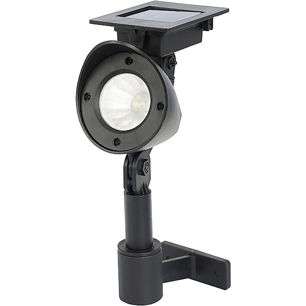 Globo LED-Solarspot 2 in 1 Wandlampe und Erdspieß Schwarz günstig online kaufen