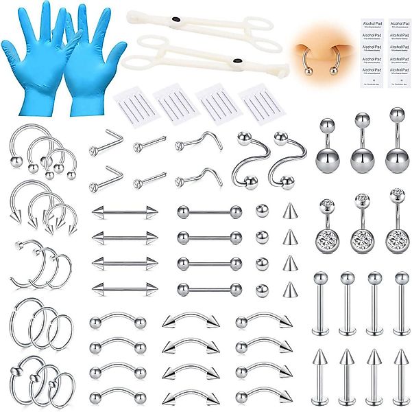 AVYRING Piercing-Set Piercing Set 99-teilig 14G günstig online kaufen