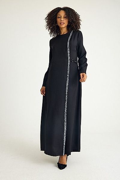 fashionshowcase Tunikakleid Abaya Kleid mit Schmuckdetails – Modest Fashion günstig online kaufen