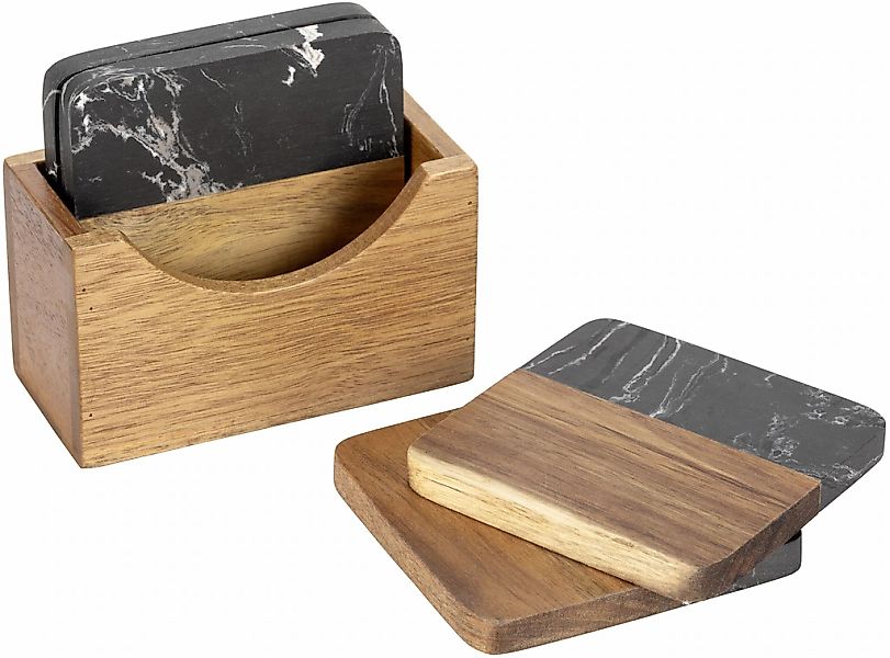 SCHÖNER WOHNEN-Kollektion Glasuntersetzer "Atami" edle Getränkeuntersetzer günstig online kaufen