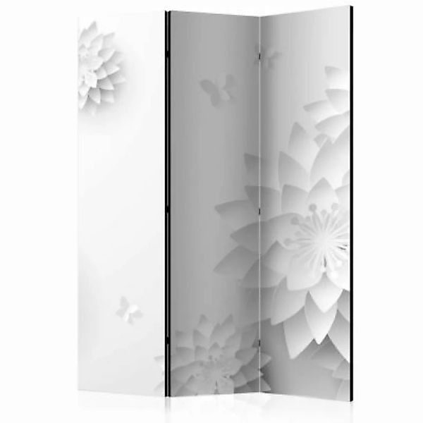 artgeist Paravent Oriental Flowers [Room Dividers] schwarz/weiß Gr. 135 x 1 günstig online kaufen