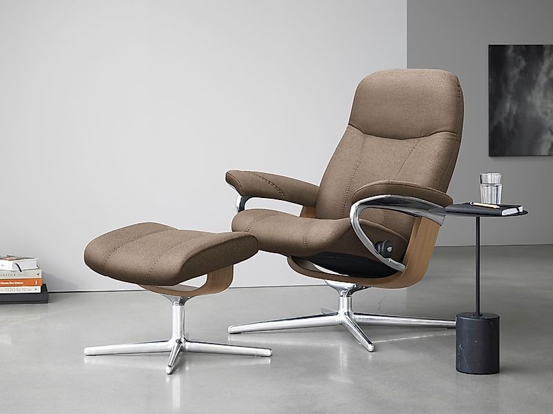 Stressless Relaxsessel "Consul", mit Cross Base, Größe S, M & L, Holzakzent günstig online kaufen